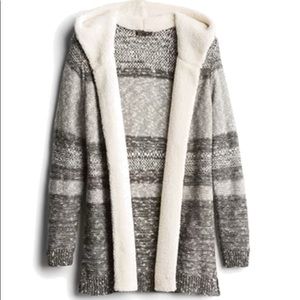 Sherpa Detailed Cardigan Size L